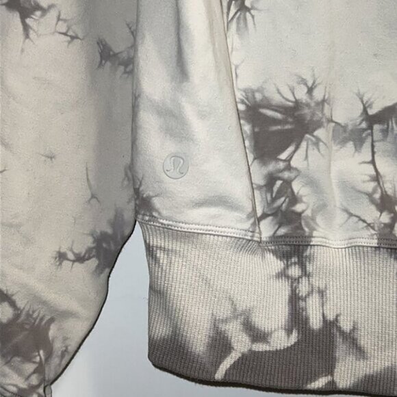 Lululemon Ready to Roll Crew Shibori Dove Grey Cement Grey sweatshirt sz Medium - Picture 9 of 11
